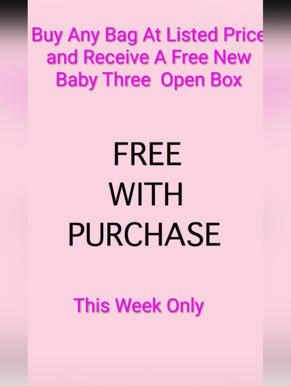 Promotional 'Free With Purchase!!!!!